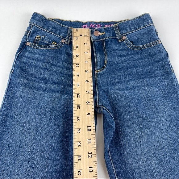 Childrens Place Jeans Girls Size 12 Medium Wash Blue Denim - Picture 6 of 8
